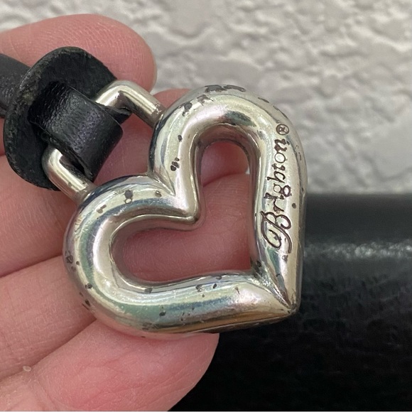 Vintage BRIGHTON Black Snakeskin Leather Adjustable Strap Shoulder Bag - Picture 15 of 16